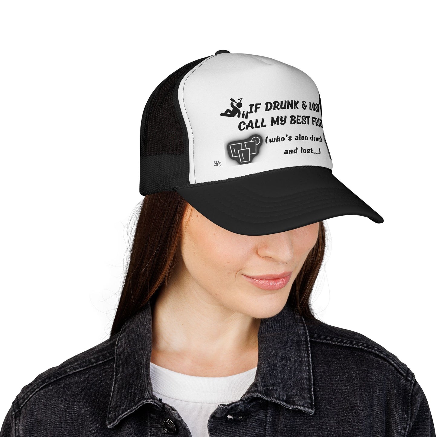 Funny trucker Hat - If Drunk Call My Best Friend