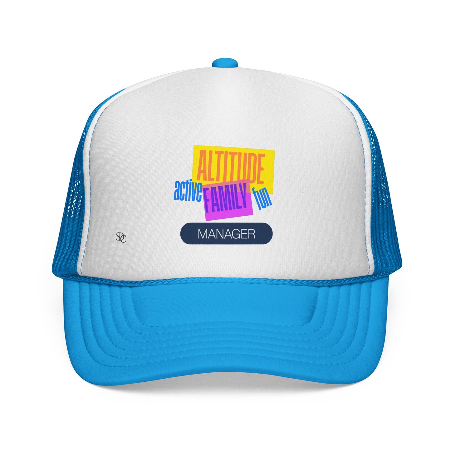 Manager Trucker Hat — "Altitude Family" Colorblock Logo Cap