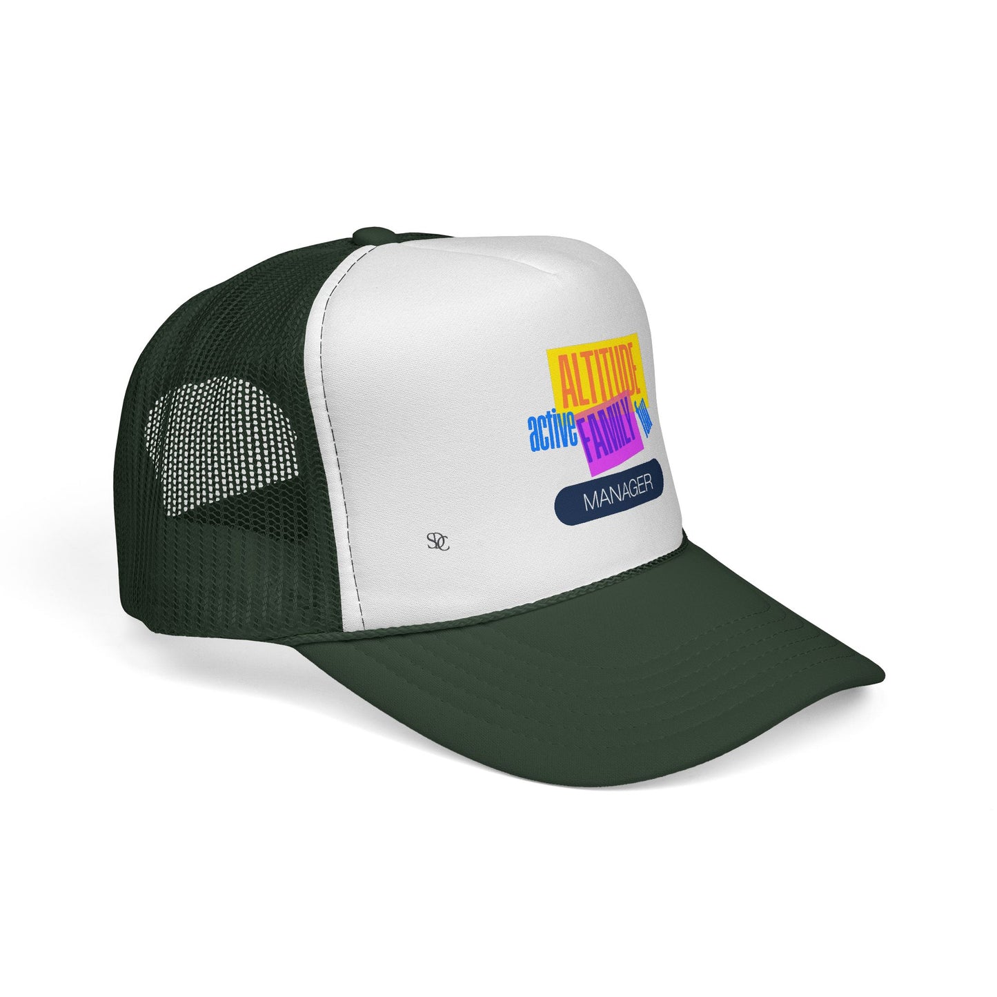 Manager Trucker Hat — "Altitude Family" Colorblock Logo Cap