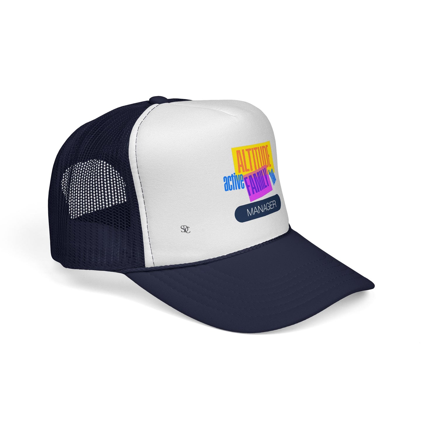 Manager Trucker Hat — "Altitude Family" Colorblock Logo Cap