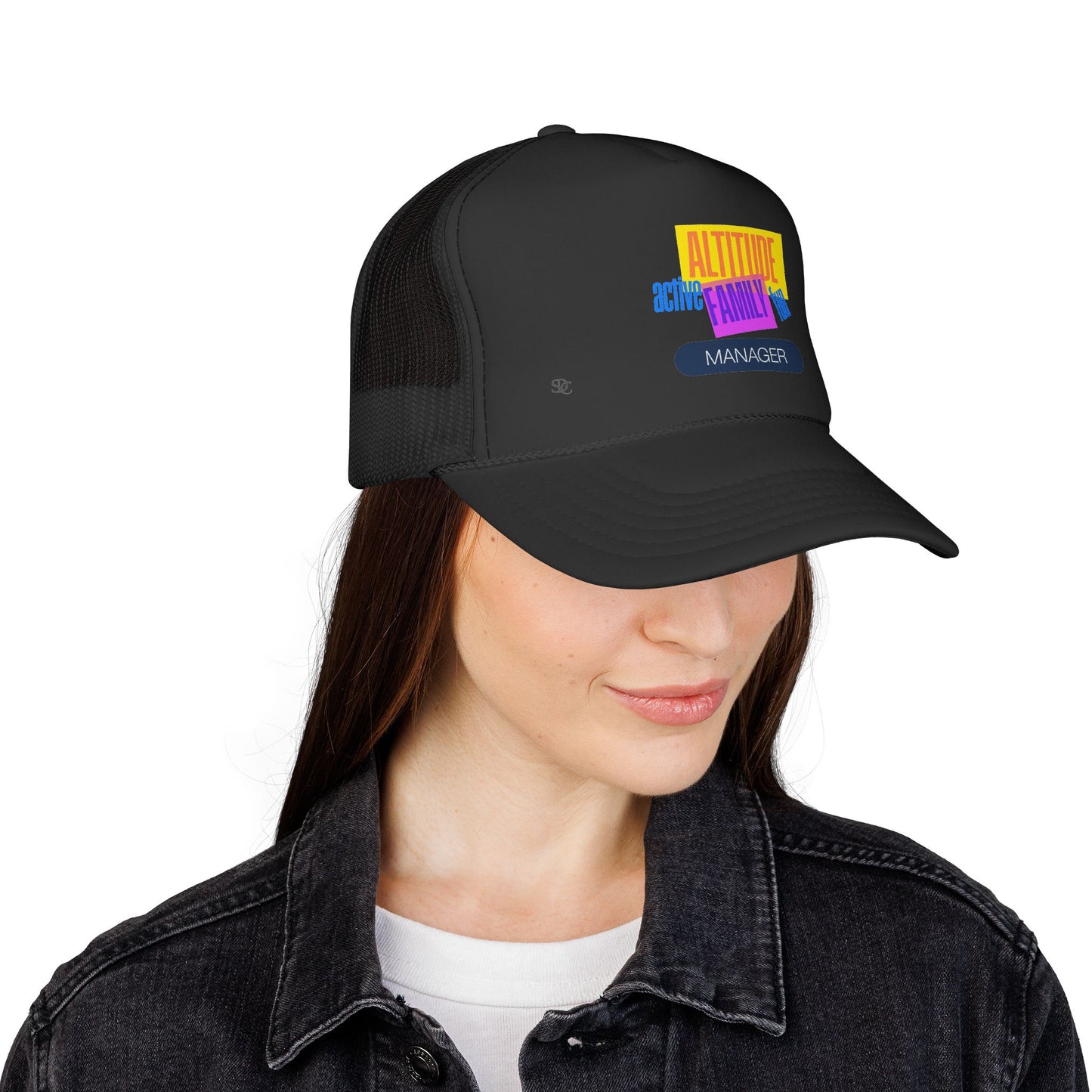 Manager Trucker Hat — "Altitude Family" Colorblock Logo Cap