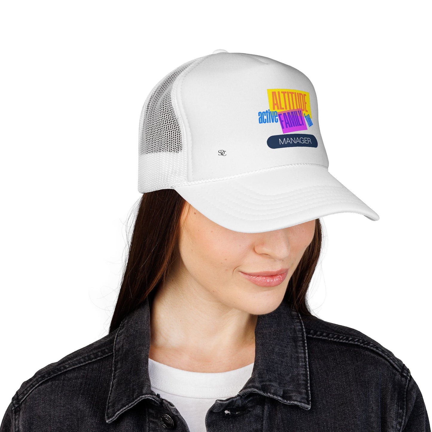Manager Trucker Hat — "Altitude Family" Colorblock Logo Cap