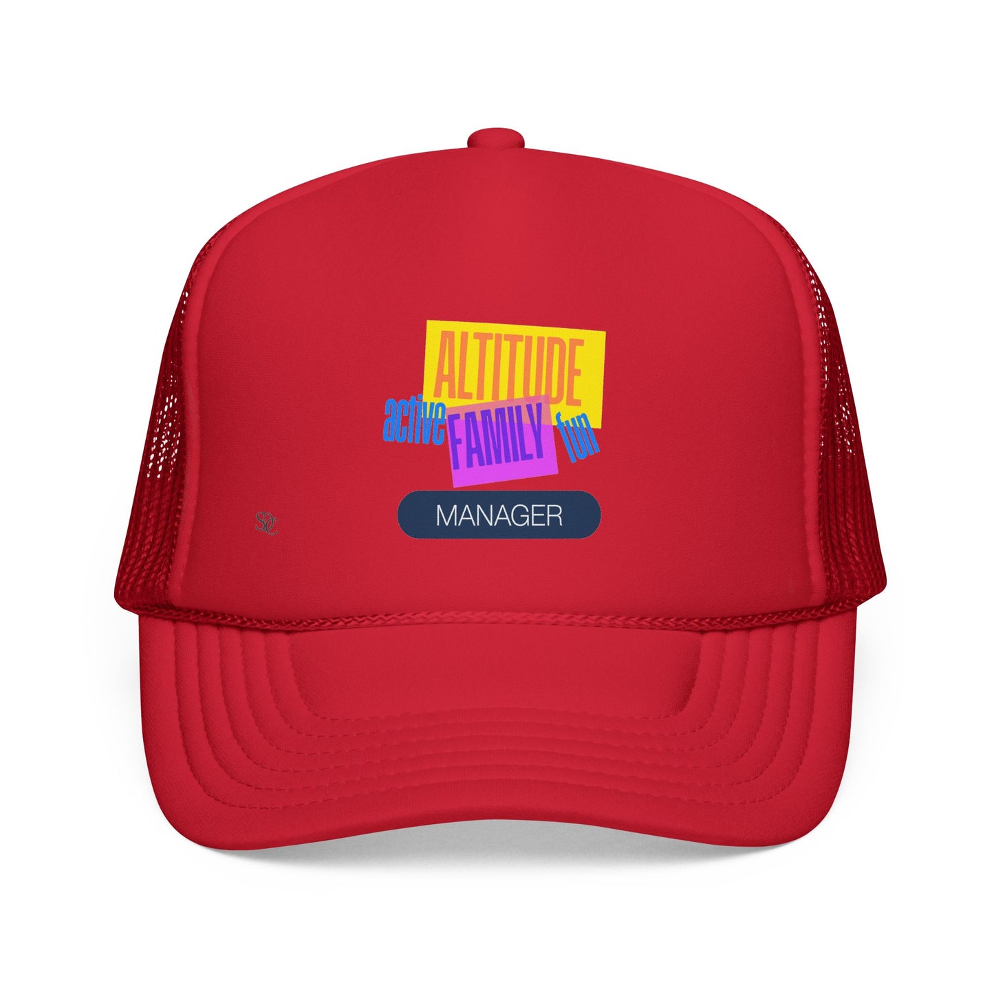 Manager Trucker Hat — "Altitude Family" Colorblock Logo Cap