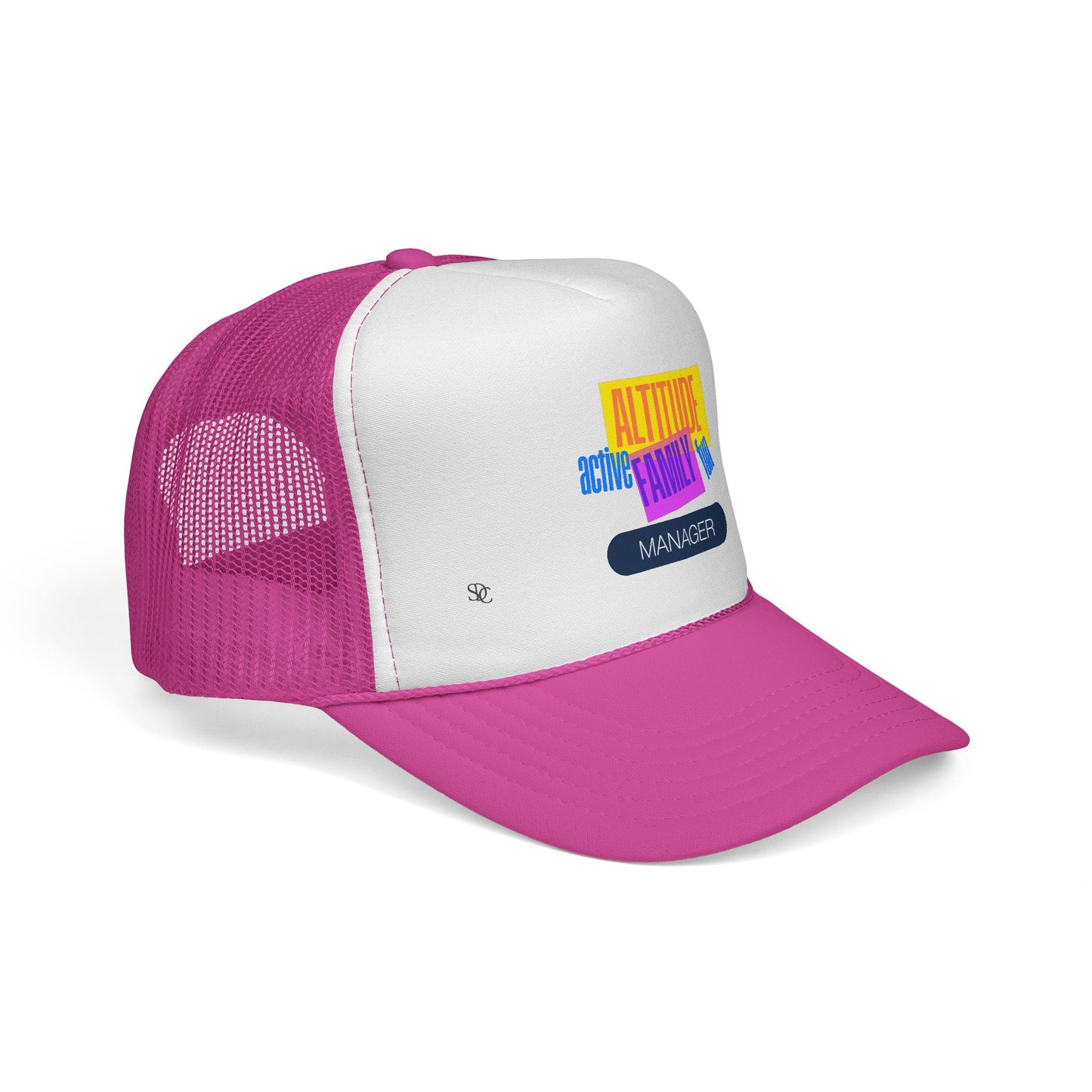 Manager Trucker Hat — "Altitude Family" Colorblock Logo Cap