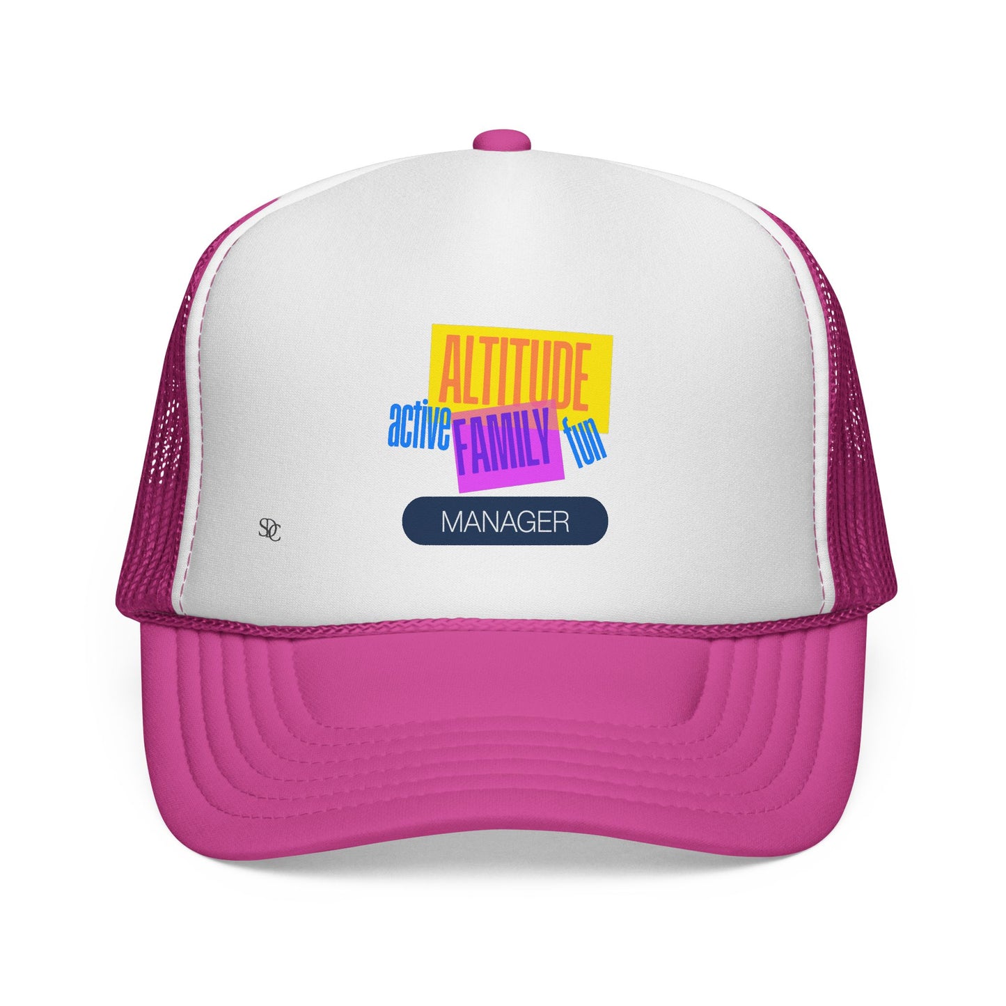Manager Trucker Hat — "Altitude Family" Colorblock Logo Cap