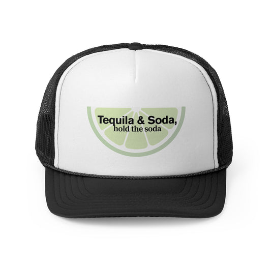 Tequila & Soda Trucker Cap - Fun Party Hat for Summer Celebrations