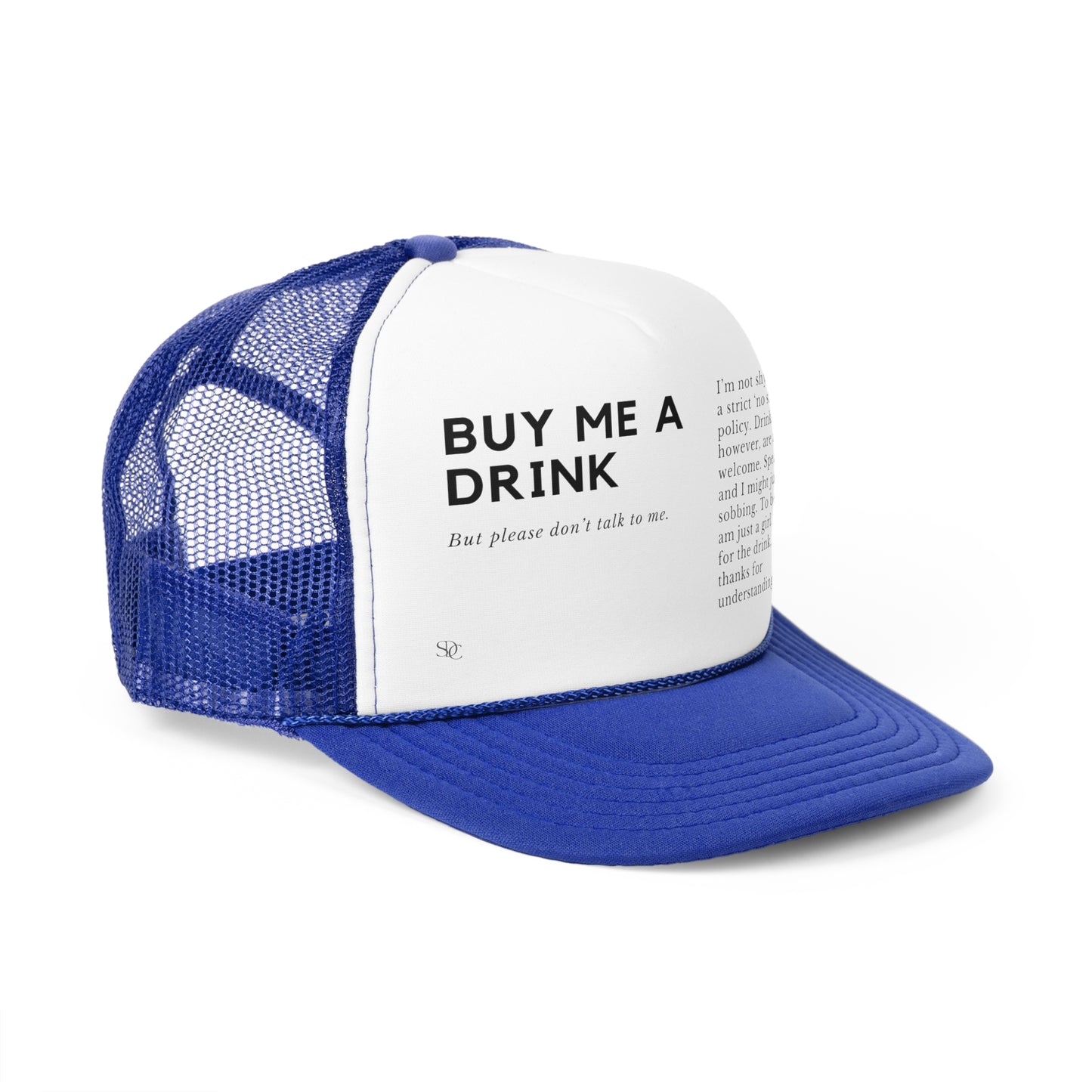 Funny Trucker Hat "Buy Me A Drink"